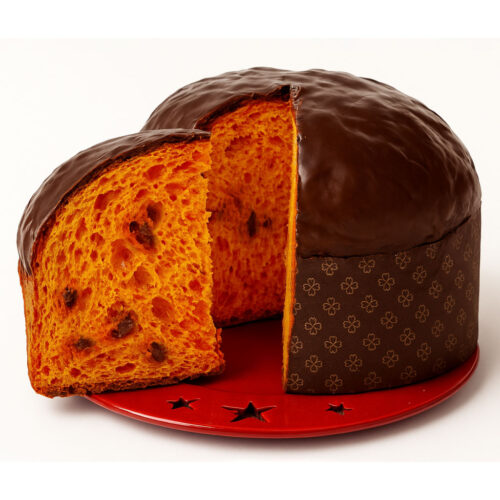 Fetta Panettone Artigianale con ’Nduja e Cioccolato Fondente